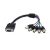 1 Ft Coax HD15 Vga To 5 Bnc Rgbhv Monitor Cable – M/f