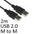 Usb 2.0 A (m) To Usb 2.0 A (m) 2m Black Oem Data Cable